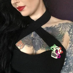 Erstwilder Creepy Cranium Brooch^ Brooches