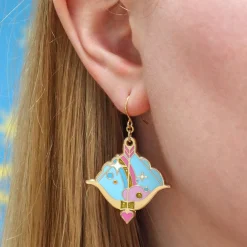 Erstwilder Cupid'S Aim Enamel Drop Earrings^ Enamel Earrings