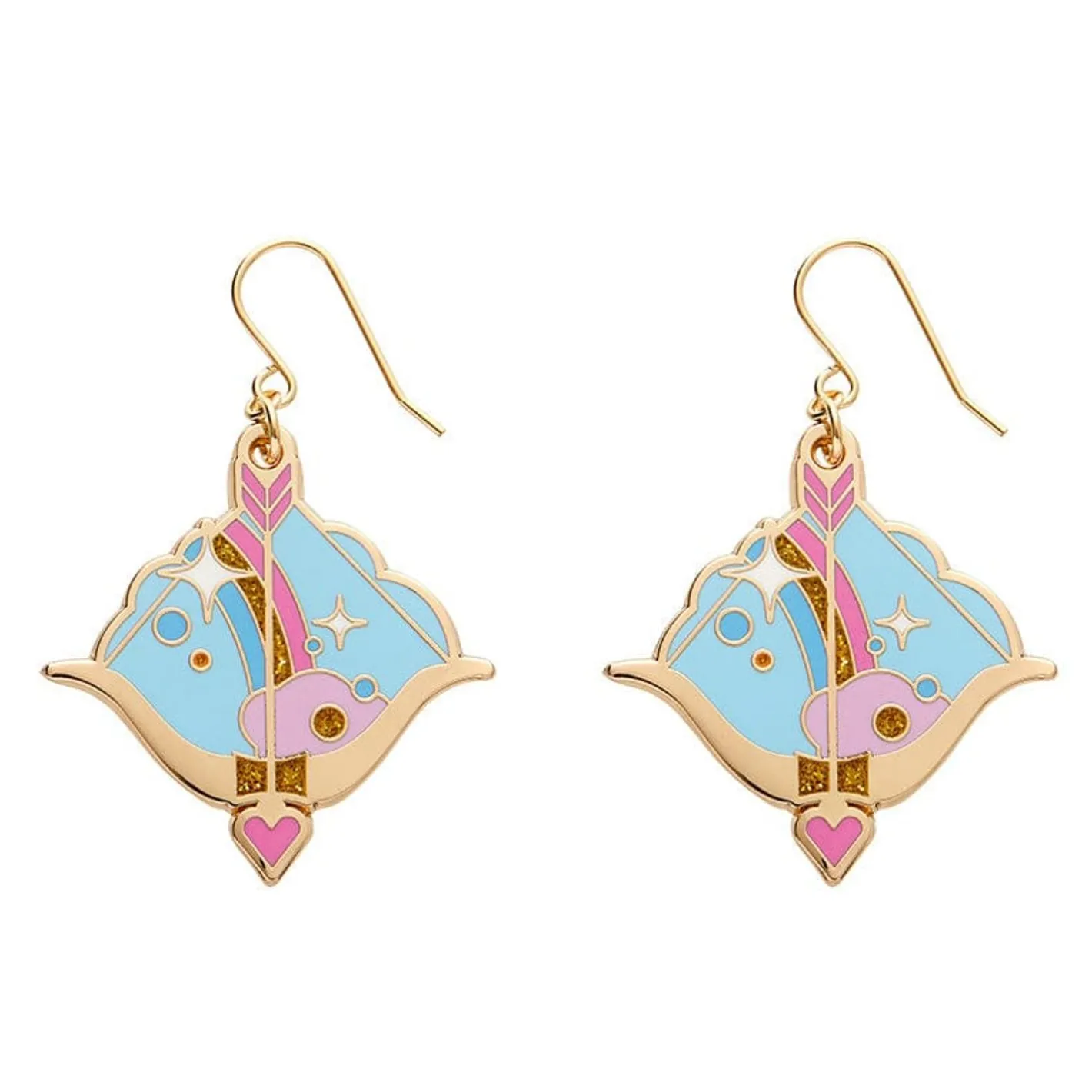 Erstwilder Cupid'S Aim Enamel Drop Earrings^ Enamel Earrings