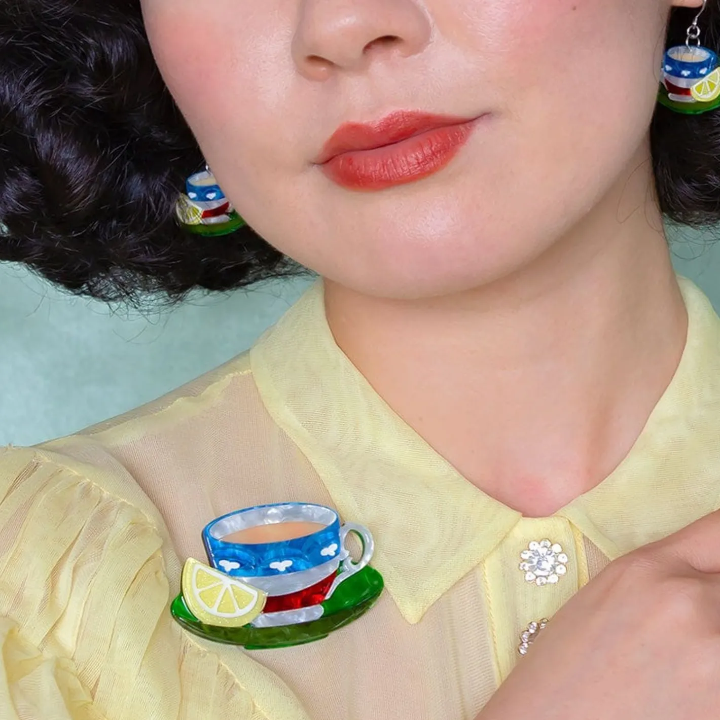 Erstwilder Cuppa Tea Brooch^ Brooches