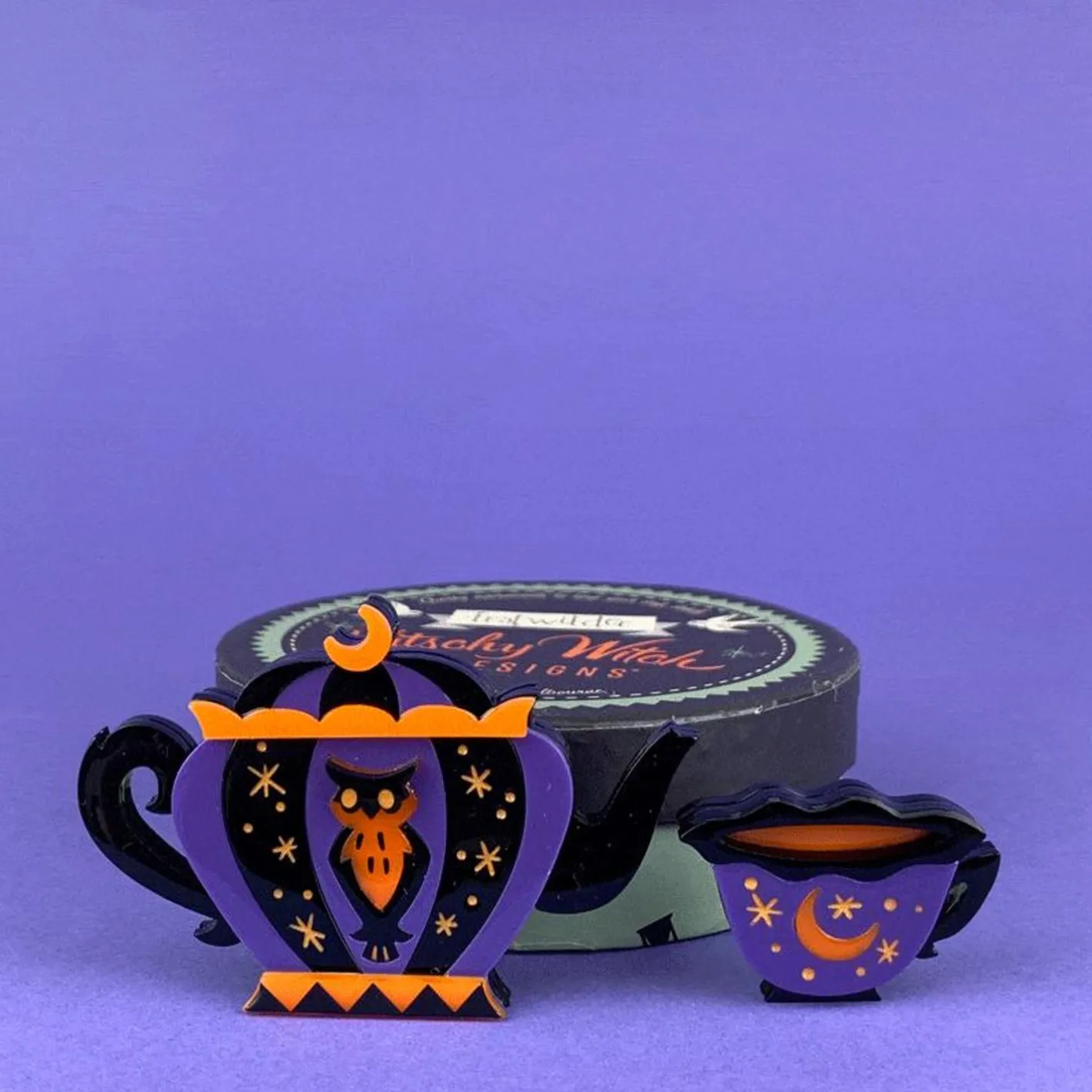 Erstwilder Cursed Cuppa? Brooch^ Brooches