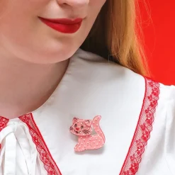 Erstwilder Custard Cat Mini Brooch^ Brooches