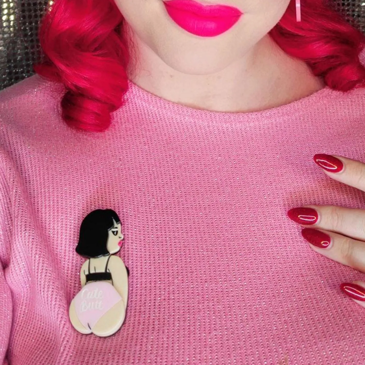 Erstwilder Cute Butt Club Brooch^ Brooches
