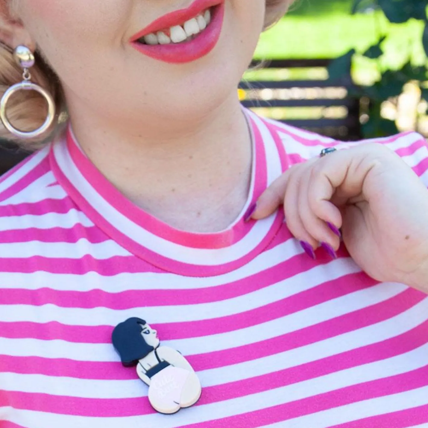 Erstwilder Cute Butt Club Brooch^ Brooches