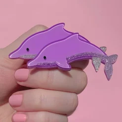 Erstwilder Dancing Dolphins Brooch^ Brooches