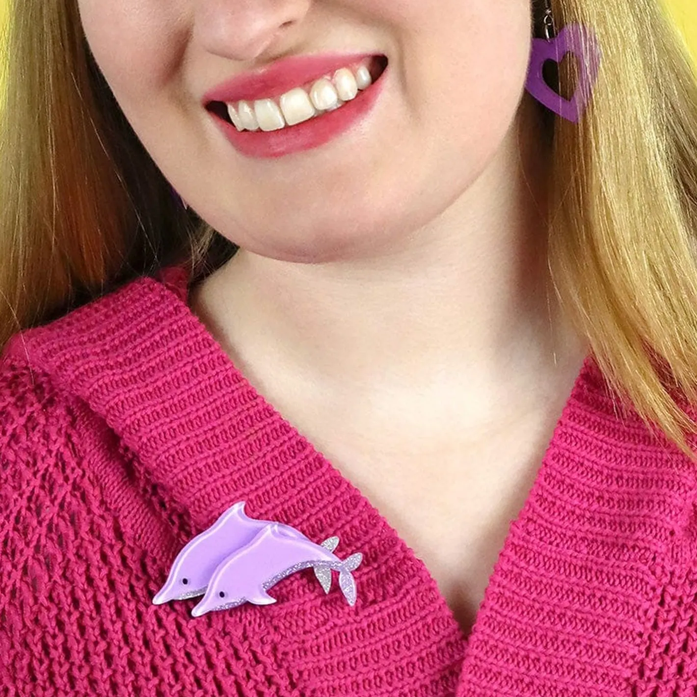 Erstwilder Dancing Dolphins Brooch^ Brooches