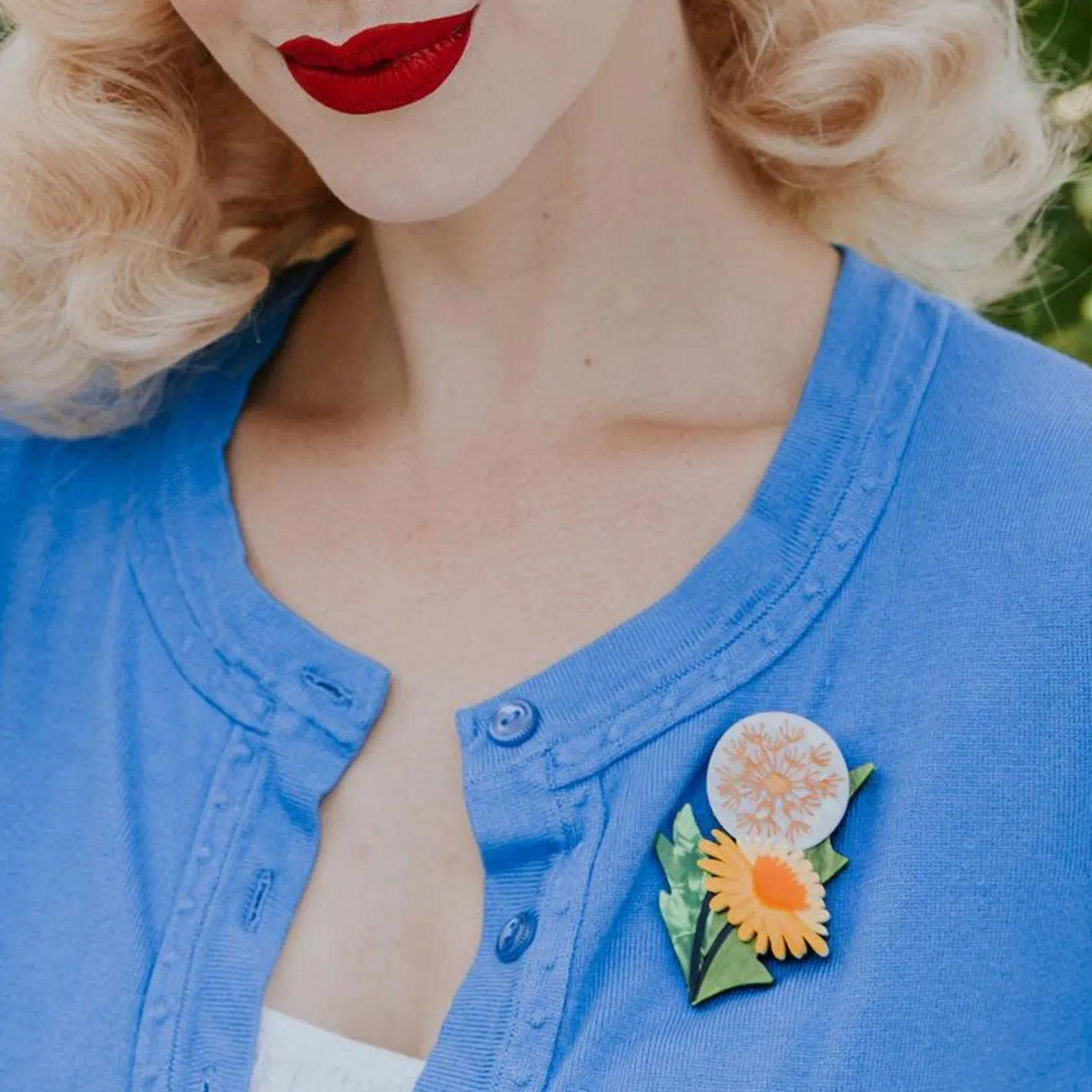 Erstwilder Dandelion'S Ballad Brooch^ Brooches