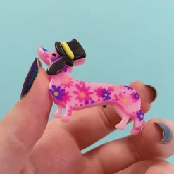 Erstwilder Dapper Dachsund Mini Brooch^ Brooches