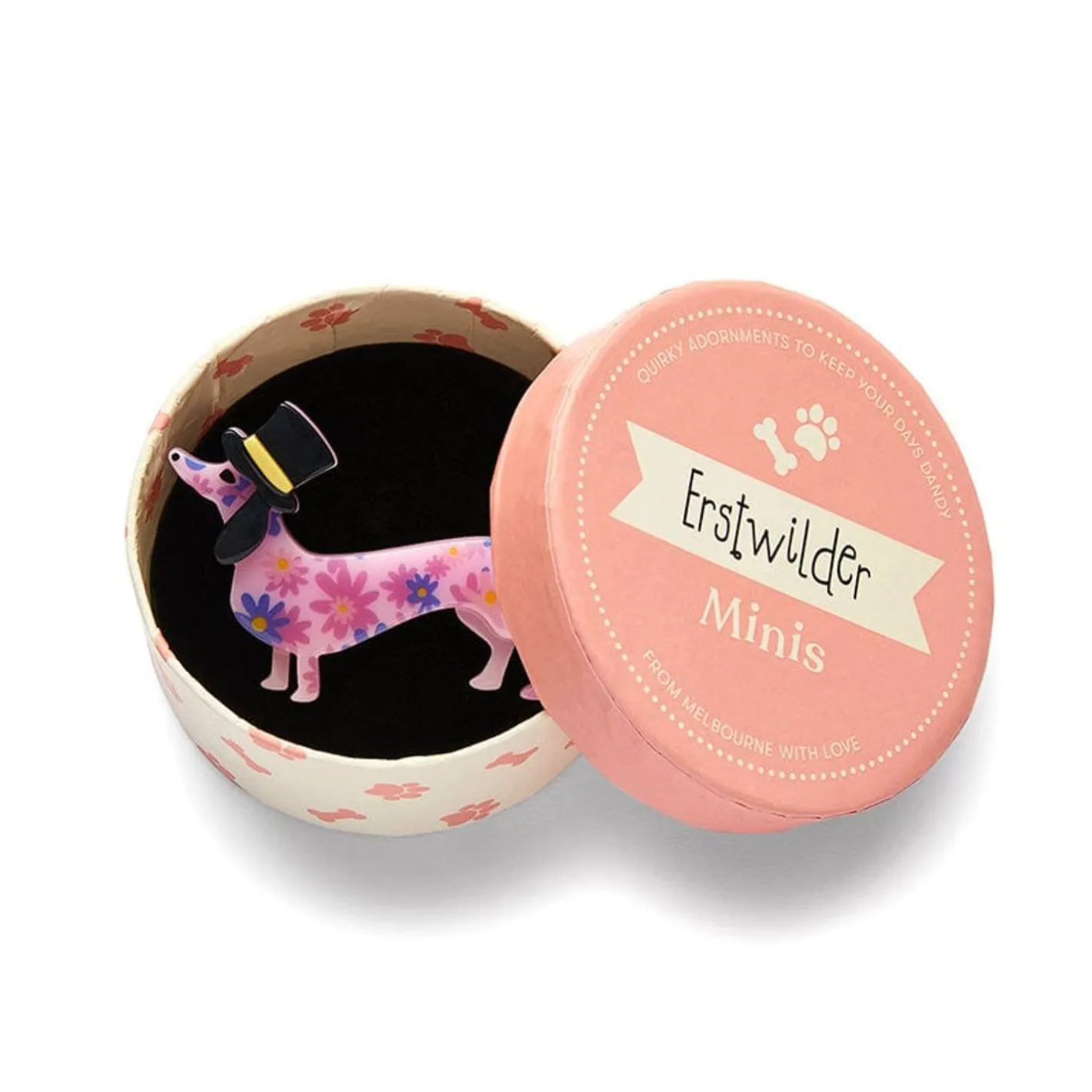 Erstwilder Dapper Dachsund Mini Brooch^ Brooches