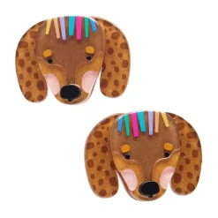 Erstwilder Darcy The Dachshund Hair Clips Set - 2 Piece^ Hair Clips & Claws