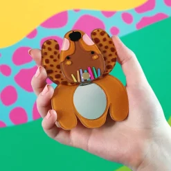Erstwilder Darcy The Dachshund Mirror Compact^ Mirror Compacts