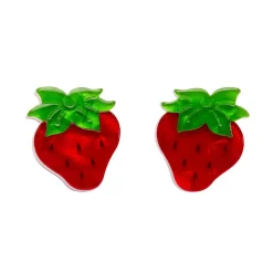 Erstwilder Darling Strawberry Stud Earrings^ Earrings