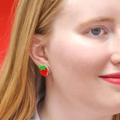Erstwilder Darling Strawberry Stud Earrings^ Earrings