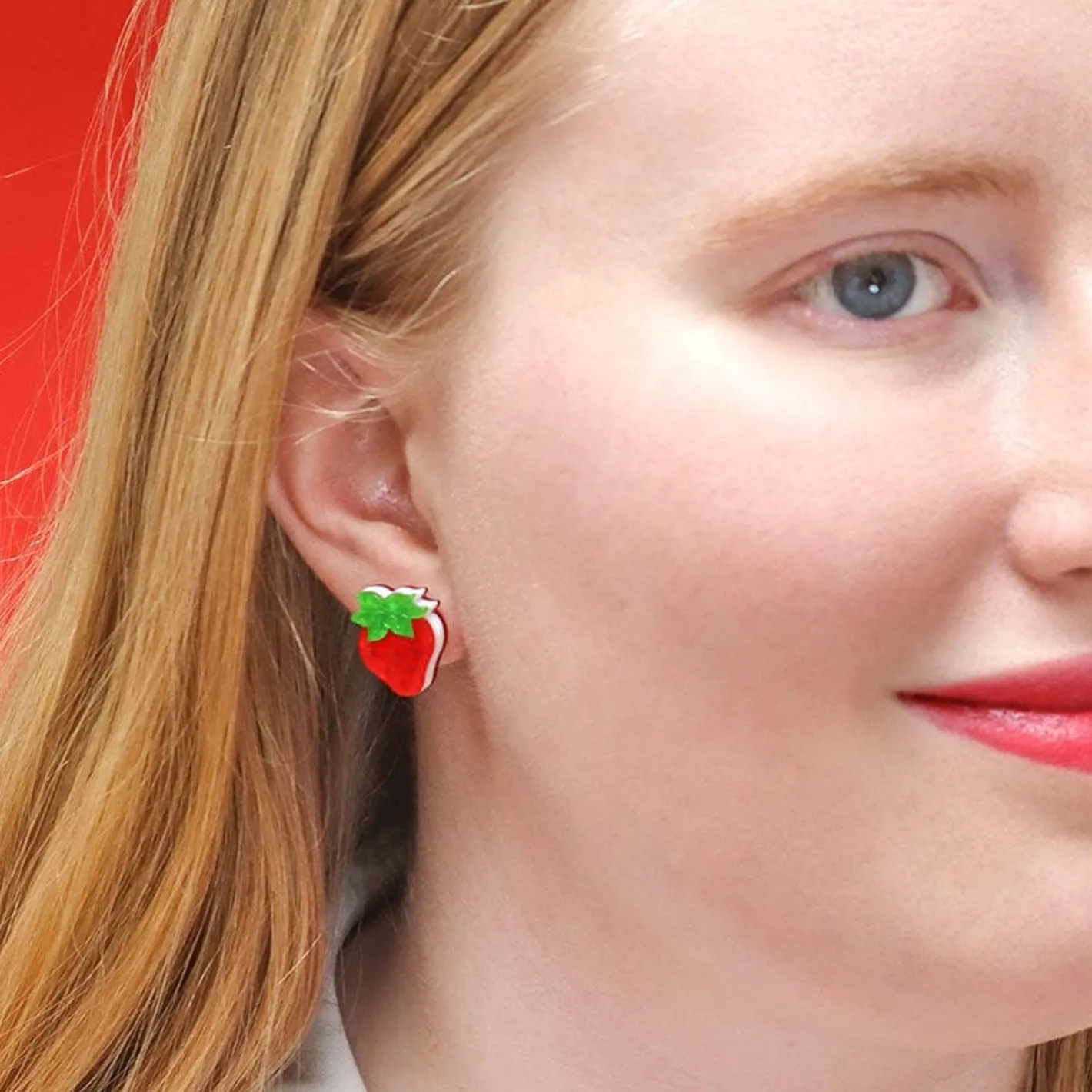 Erstwilder Darling Strawberry Stud Earrings^ Earrings
