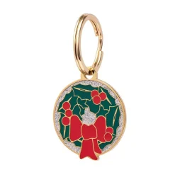 Erstwilder Deck The Halls Enamel Pet Charm^ Enamel Key Rings