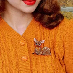 Erstwilder Doe-Eyed Deary Brooch^ Brooches