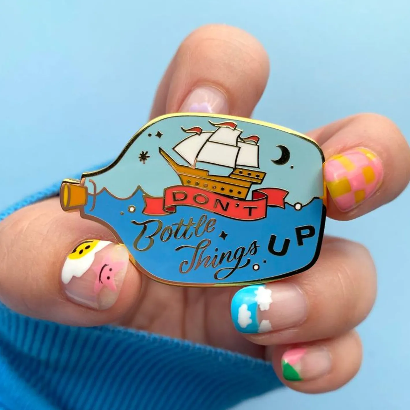Erstwilder Don'T Bottle Things Up Enamel Pin^ Enamel Pins