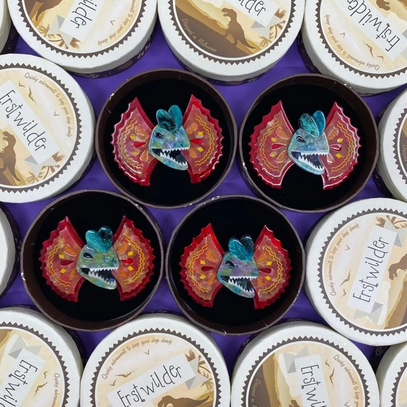 Erstwilder Double The Fun Brooch^ Brooches