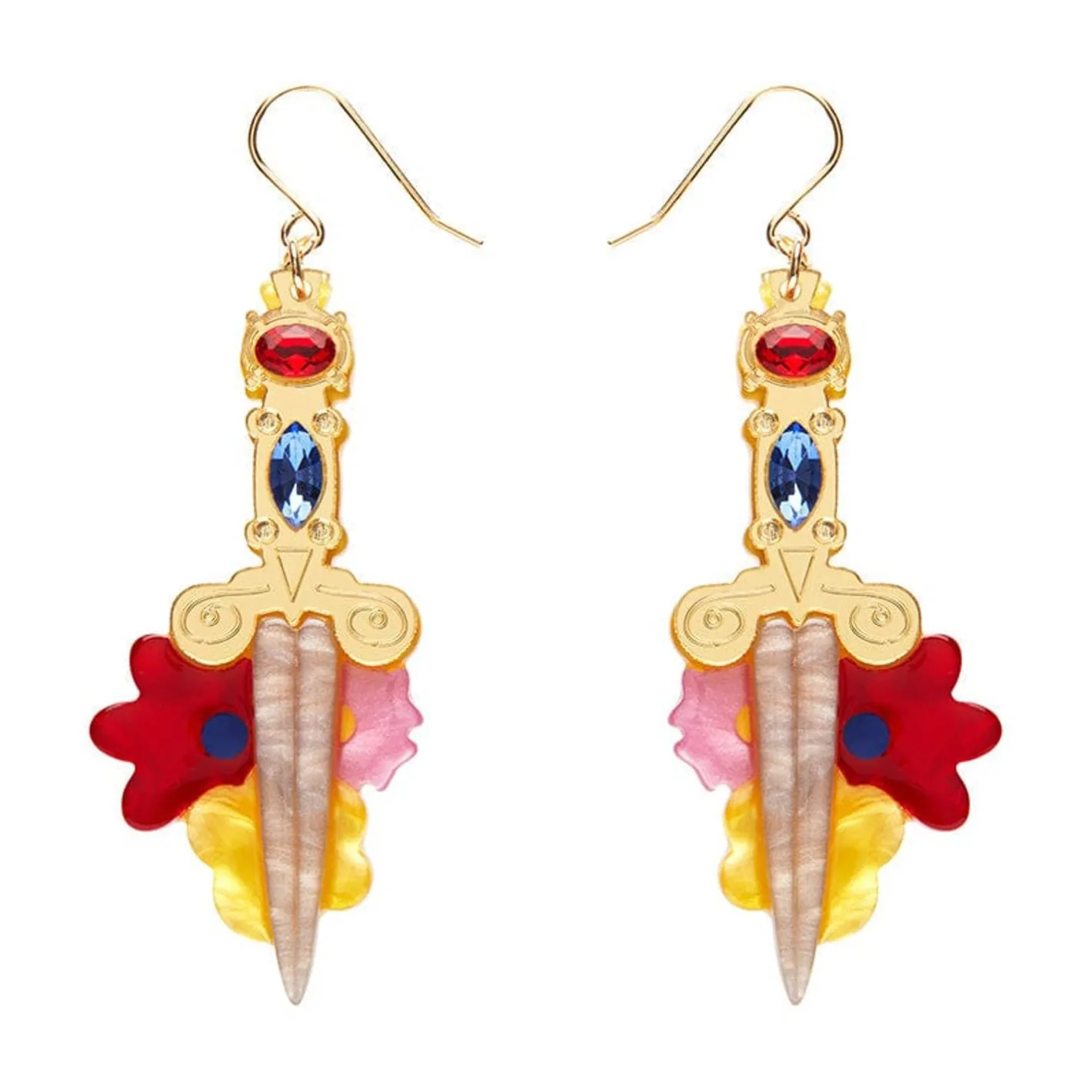 Erstwilder Double-Edged Delight Drop Earrings^ Earrings