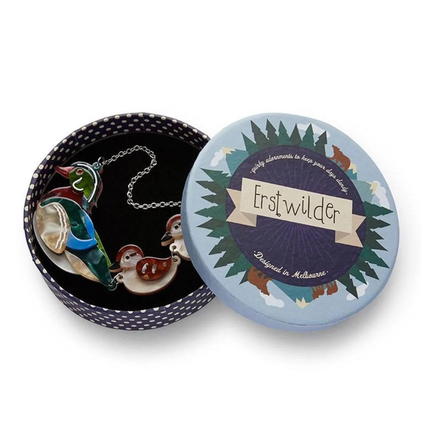 Erstwilder Ducks In A Row Necklace^ Necklaces