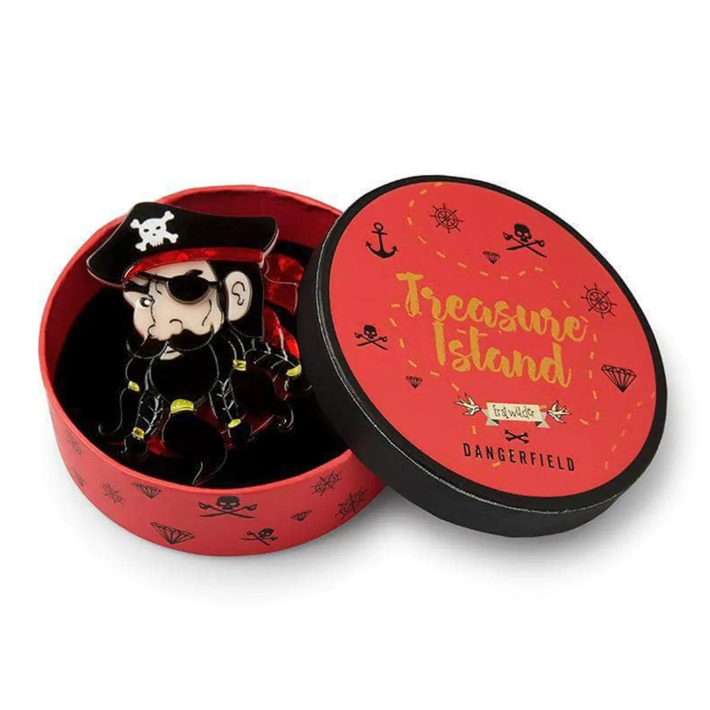 Erstwilder Edward The Exceptional Pirate Brooch^ Brooches