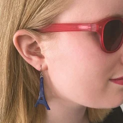 Erstwilder Eiffel Tower Solid Resin Drop Earrings - Blue^ Essential Earrings