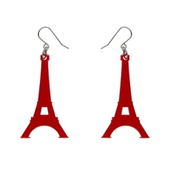 Erstwilder Eiffel Tower Solid Resin Drop Earrings - Red^ Essential Earrings