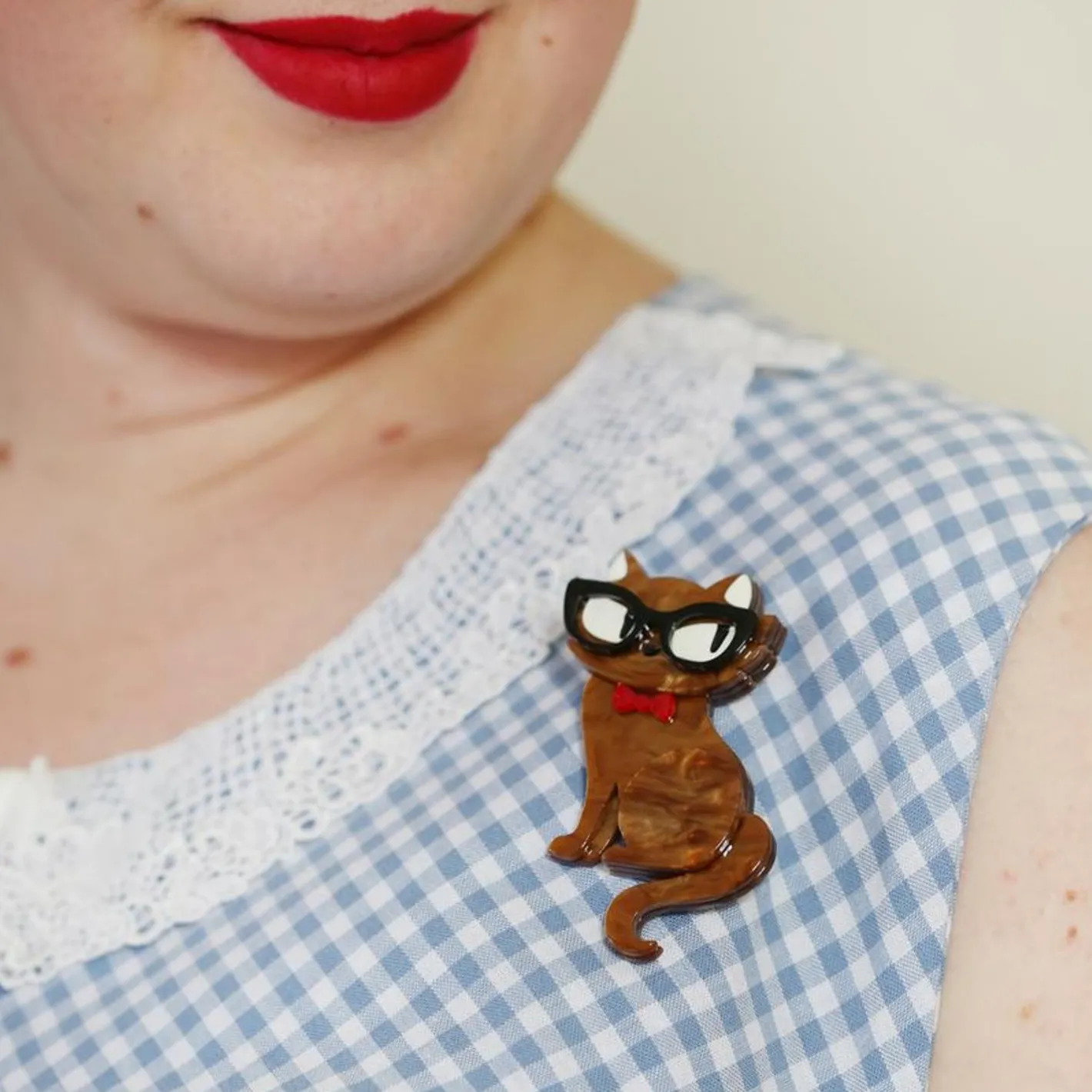 Erstwilder Elissa The Indie Cat Brooch^ Brooches