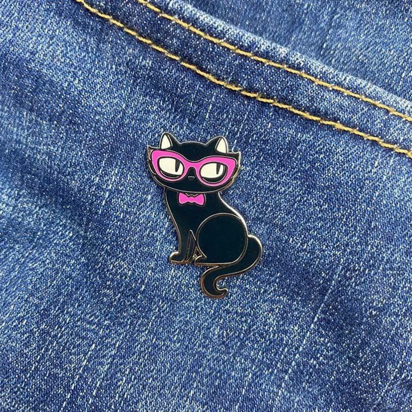 Erstwilder Elissa The Indie Cat Enamel Pin^ Enamel Pins
