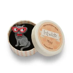 Erstwilder Elissa The Indie Cat Mini Brooch^ Brooches