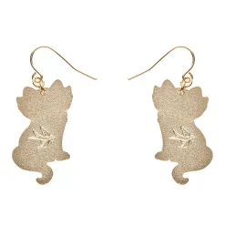 Erstwilder Elissa The Rainbow Cat Enamel Drop Earrings^ Enamel Earrings