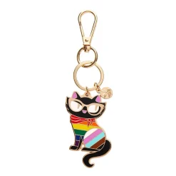 Erstwilder Elissa The Rainbow Cat Enamel Key Ring^ Enamel Key Rings