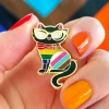 Erstwilder Elissa The Rainbow Cat Enamel Pin^ Enamel Pins