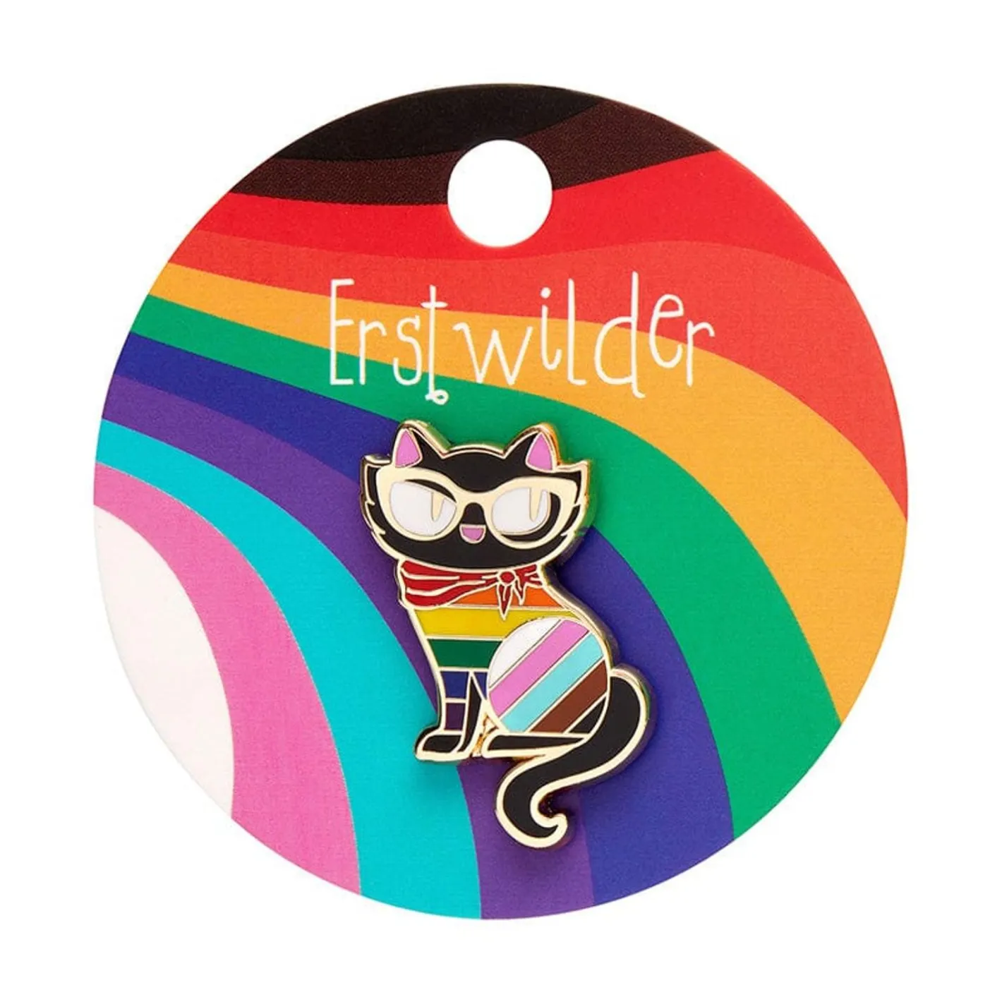 Erstwilder Elissa The Rainbow Cat Enamel Pin^ Enamel Pins