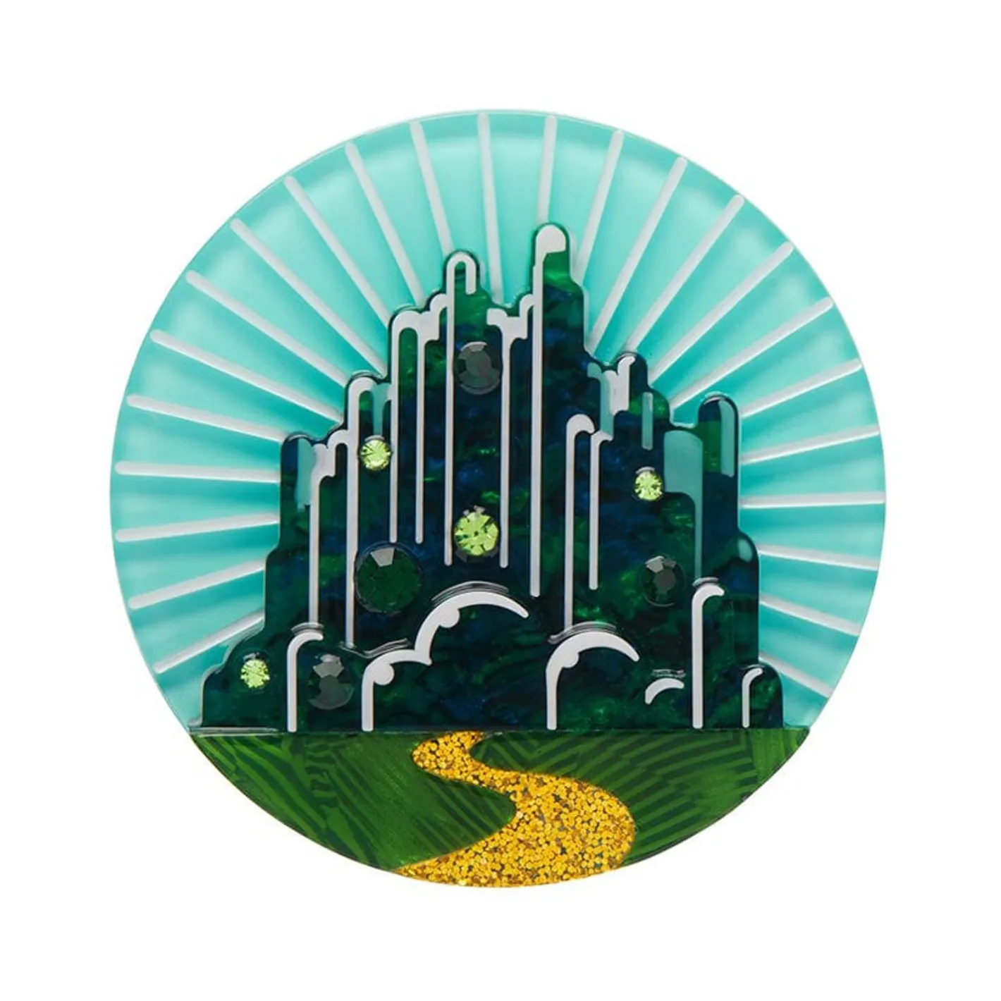 Erstwilder Emerald City Brooch^ Brooches