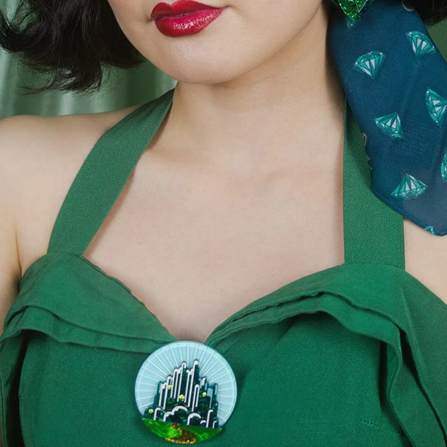 Erstwilder Emerald City Brooch^ Brooches
