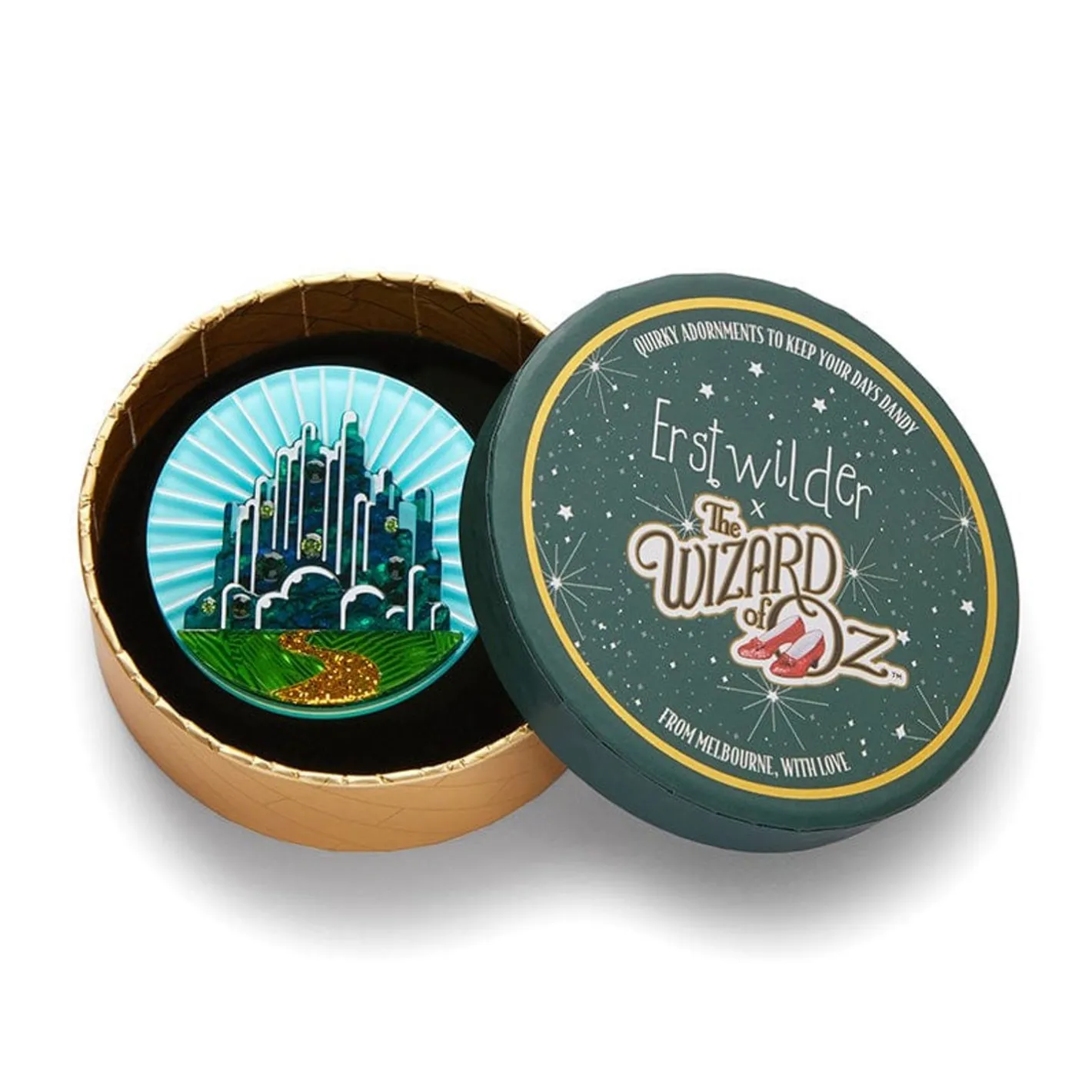 Erstwilder Emerald City Brooch^ Brooches
