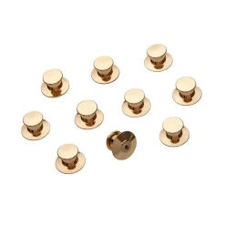 Erstwilder Enamel Pin Metal Locking Clasp 10-Pack - Gold^ Components