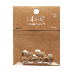Erstwilder Enamel Pin Metal Locking Clasp 10-Pack - Gold^ Components