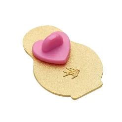 Erstwilder Enamel Pin Rubber Heart Locking Clasp 10-Pack - Pink^ Components