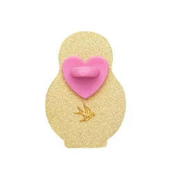 Erstwilder Enamel Pin Rubber Heart Locking Clasp 10-Pack - Pink^ Components