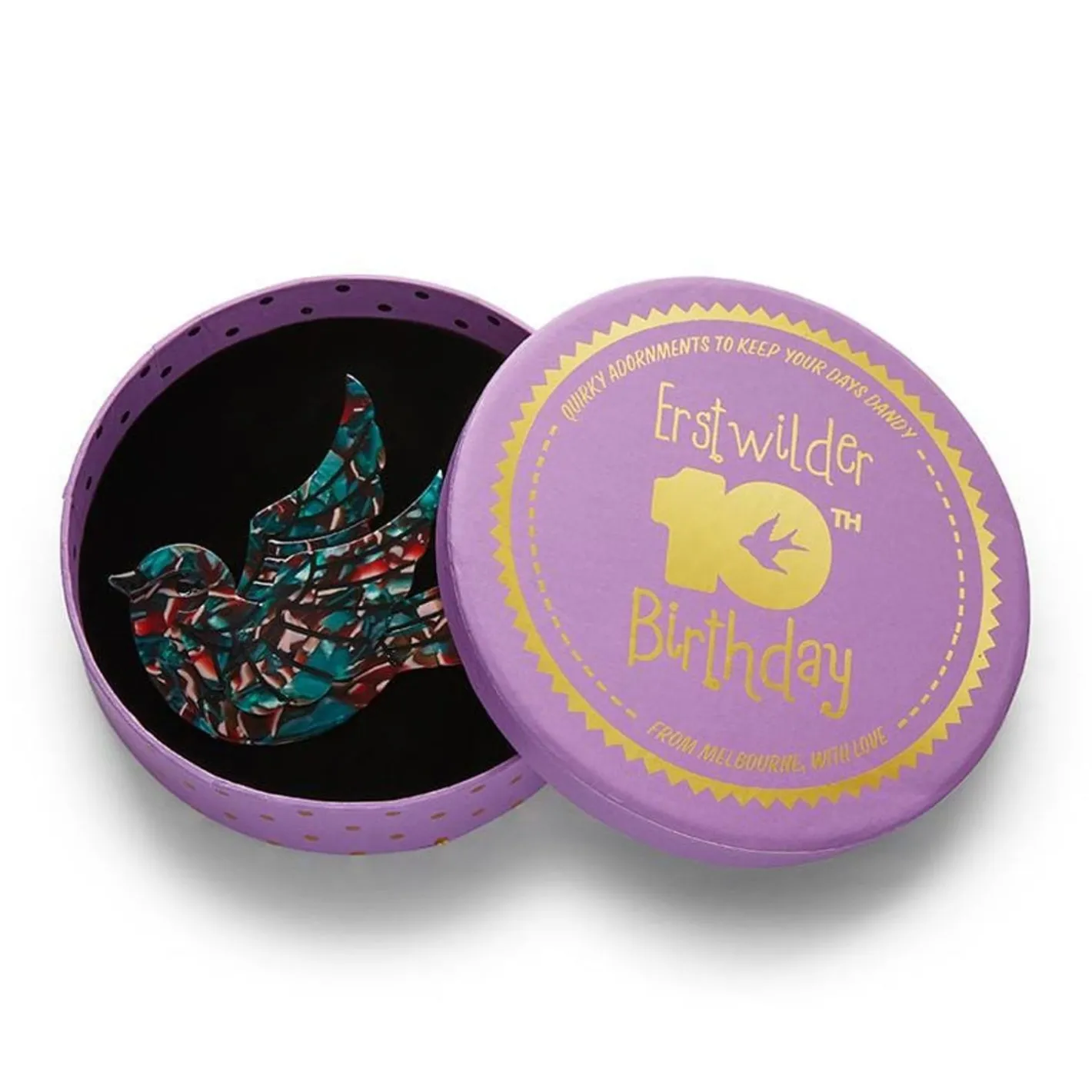Erstwilder Fancie Jo Sparrow Brooch^ Brooches