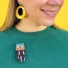 Erstwilder Feather Dress Brooch^ Brooches