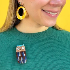 Erstwilder Feather Dress Brooch^ Brooches