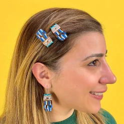 Erstwilder Feather Dress Hair Clips Set - 2 Piece^ Hair Clips & Claws