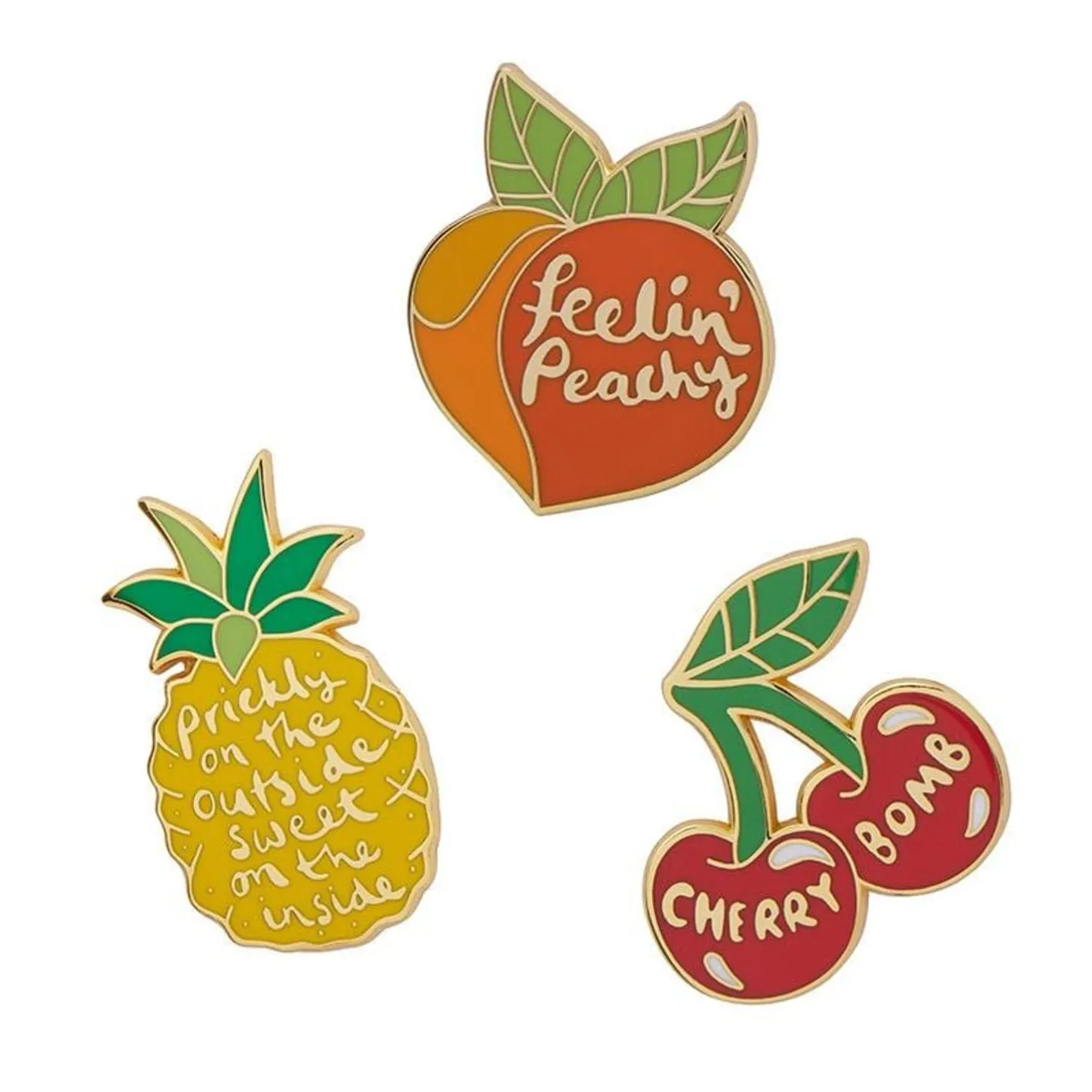 Erstwilder Feelin' Peachy Enamel Pin^ Enamel Pins