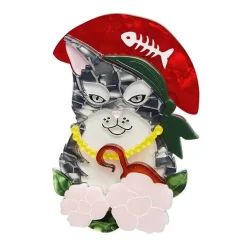 Erstwilder Feline First Mate Cat Brooch^ Brooches