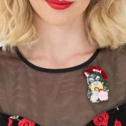 Erstwilder Feline First Mate Cat Brooch^ Brooches