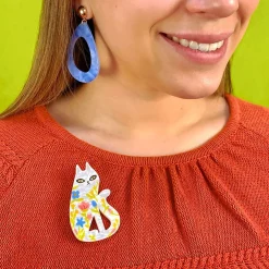 Erstwilder Feline Florescence Brooch^ Brooches