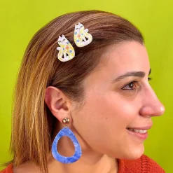 Erstwilder Feline Florescence Hair Clips Set - 2 Piece^ Hair Clips & Claws